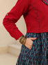 Women Ethnic Motifs Printed Fit & Flare Dress With Jacket